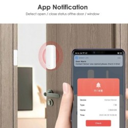 Tuya WiFi ajtó érzékelő ablak ajtók nyitott zárt érzékelők Smart Life APP Control Smart Home Security Protection Riasztórendszer