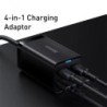 Baseus 65W GaN töltő asztali gyorstöltő 4 az 1-ben laptop telefon töltő adapter iPhone 15 14 13 Pro Max Xiaomi Samsung telefonho