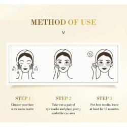 60db Golden Moisturizing Eye Mask Relieve Eye Fatigue Nourish Eye Area Collagen Crystal Eye Mask Korean Skin Care Masks