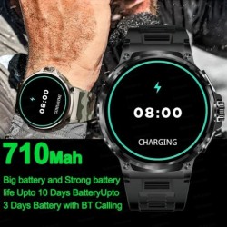 For Xiaomi Huawei 1.85"ultra HD Bluetooth Call Smart Watch Men GPS Track 710mAH Large Battery 400+Dial IP68Waterproof Smartwatch