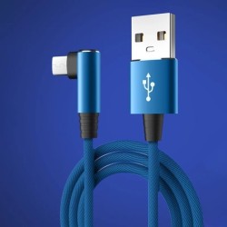 5A gyorstöltő C típusú kábel 90 fokos könyökkábel USB C kábel játékhoz Samsung Xiaomi Redmi Honor telefontöltő USB kábel