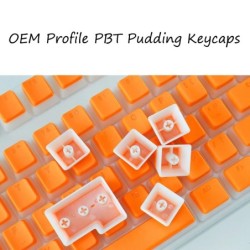 OEM profil PBT billentyűsapkák 108 billentyűs puding kulcssapka Cherry MX Switch mechanikus billentyűzethez RGB Gamer háttérvilá