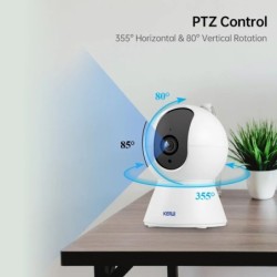 KERUI 5MP 8MP 4K HD Tuya Smart Mini WiFi IP kamera beltéri vezeték nélküli biztonsági otthoni CCTV megfigyelő kamera automatikus