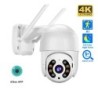 8 MP 4K vezeték nélküli PTZ kamera HD 1080P színes éjszakai Wifi IP kamera kültéri 5 MP Ai automatikus nyomkövető CCTV megfigyel