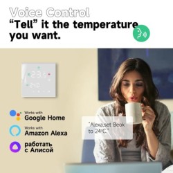 Beok Tuya termosztát Wifi gázkazán meleg padlófűtés hőmérséklet-szabályozó Intelligens hőszabályzó Munka Alice Google Kezdőlappa