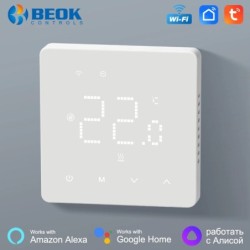 Beok Tuya Wifi szobatermosztát padlófűtési rendszer hőszabályozó gázkazános elektromos fűtéshez Alexa Google Home segítségével