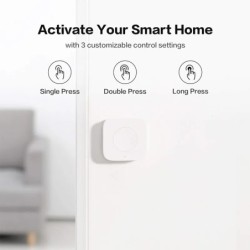 Aqara Sensor Smart Wireless Mini Switch kulcs Zigbee Connection Távirányító Egy kulcsos vezérlőgomb Otthoni biztonság Mihome Hom