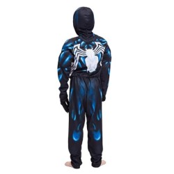 Kids Superhero Black Spider Venom jelmez Szellem jelmez Onesie 3D Spandex Uniszex Jumpsuit Body gyerekeknek Halloween Cosplay