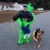 ET Alien felfújható öltöny Alien Monster felfújható jelmez Scary Green Alien Cosplay jelmez felnőtt parti fesztiválszínpadhoz