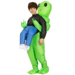 ET Alien felfújható öltöny Alien Monster felfújható jelmez Scary Green Alien Cosplay jelmez felnőtt parti fesztiválszínpadhoz