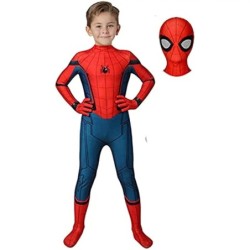 Pókember jelmez gyerekeknek Felnőtt Tobey Maguire Cosplay Bodysuit szuperhős Zentai öltöny Jumpsuit Halloween farsangi parti jel