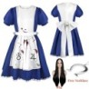 Anime Alice hercegnő ruha szobalány kötény ruha játék Madness Returns Alice Cosplay jelmez női lányoknak Halloween Party