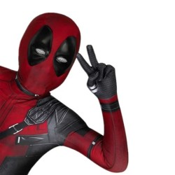 Szuperhős Deadpool jelmez Halloween Cosplay Jumpsuit Boys Fantasy Film karakteres maszk harisnya karddal és táskával ünnepi szet