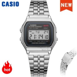 Casio karóra ezüst férfi óra szett márka luxus LED digitális vízálló kvarc férfi karóra Sport karóra 