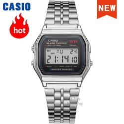 Casio karóra ezüst férfi óra szett márka luxus LED digitális vízálló kvarc férfi karóra Sport karóra 