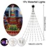 LED-csillag vízesés lámpák karácsonyi díszek füzérek karácsonyfadíszek otthonra 2024 Navidad Natal újév 2025