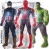 17 cm Gyerekjátékok Marvel Anime figurák Pókember Hulk Akciófigura Vasember Rajzfilm Gyerekjáték Karácsonyi ajándék Ragyogó baba