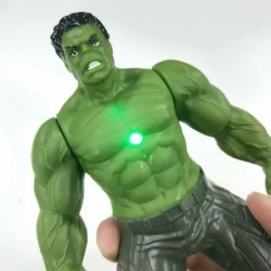 17 cm Gyerekjátékok Marvel Anime figurák Pókember Hulk Akciófigura Vasember Rajzfilm Gyerekjáték Karácsonyi ajándék Ragyogó baba