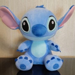 Forró Disney rajzfilm Kék Pink Stitch plüss babák Anime játékok Lilo és Stitch Stich plüss kitömött játékok Karácsonyi ajándékok