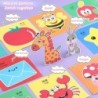 48db Gyerek kézzel készített papír vágott könyv Kézműves játékok Barkácsolás Gyerek kézműves Rajzfilm Scrapbooking Papírjátékok 