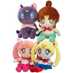 Japán Anime Sailor Moon plüssjátékok Tsukino Usagi Kaiou Michi kitömött baba lány szoba dekoráció töltött kawaii ajándékok barát