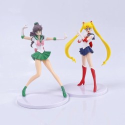 5db-szett Sailor Moon Anime figura Mizuno Ami Tsukino Usagi Hino Rei Aino Minako akciófigura Modell Kawaii babajátékok Ajándék