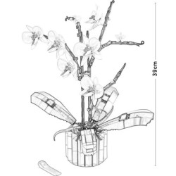 ötletek Ikonok Csokor művirág orchidea cserepes növények 10311 építőkockák modell tégla moc lányoknak játékok barkácsolás anyána