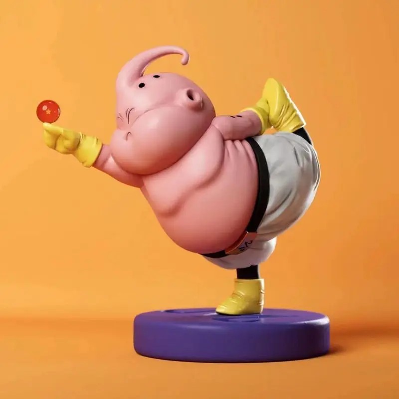 5db/készlet Fitnesz Testépítő Dragon Ball Majin Buu Aranyos figura Gyűjtemény Modell Játékok Akciófigurák Anime figura