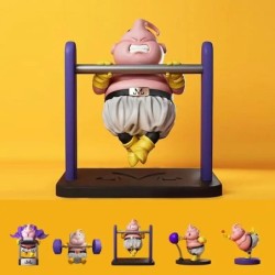 5db/készlet Fitnesz Testépítő Dragon Ball Majin Buu Aranyos figura Gyűjtemény Modell Játékok Akciófigurák Anime figura