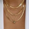 Vintage új arany színű többféle stílusú nyaklánc nőknek Boho Divatos többrétegű kristály medál nyaklánc készlet ékszer ajándékok