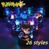 Pokemon 3D Crystal Ball Pikachu Gengar Eevee Mewtwo Anime játék Pokeball Led Night Light Base Gyerekek Születésnapi Ajándék Otth