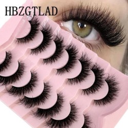 Mink Lashes Natural Look Műszempillák Wispy Cat Eye Lashes Bolyhos 3D Mink Lashes Natural Fake Lashes Strip Lashes Pack 7 pár