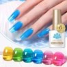 BORN PRETTY 7ml 6db Soda Ice Jelly zselé körömlakk szett Pompás színű teljes fedésű félig tartós lakk Soak Off UV gél