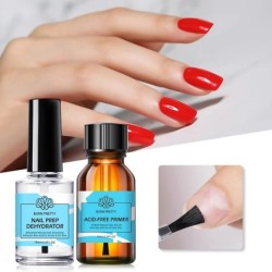 BORN PRETTY 15 ml Nail Primer Nail Prep Dehydrate Base Top Coat gél körömlakk Nincs szükség UV LED-es lámpára Nail Art Lakk mani