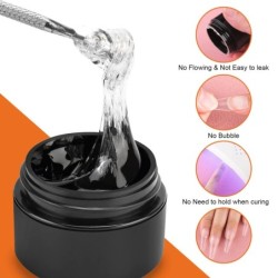 8g Multifunkcionális Solid Nail Tips gél – tapadásmentes kézi körömzselé strasszos gél ragasztó otthoni barkácsoláshoz