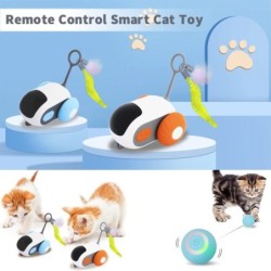 Pet Gravity Cat intelligens interaktív autós játék Automatikusan mozgó távirányítós egér Beltéri Kitty labdajátékok Irányított a