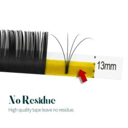 H&L SINCE 1990 20 Row Faux Lash Synthetic Mink Individual Eyelash Extension Dark Black Matte Soft Natural Eyelash Extension