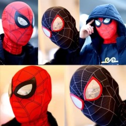 Iron Spider 3D maszk Peter Parker objektív maszk szuperhős cosplay jelmez maszk Remy Miles expedíció Halloweenjáték bemutató fej