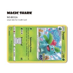 Magic Shark Pokemon kártya Pikachu Charizard Mewtwo elülső fólia borító matrica hitelkártyához, nem fakul