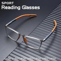 Divat TR90 Olvasószemüvegek Férfiak Tavaszi láb Sport Presbyopia Szemüvegek Anti Blue Light Szemüvegek +100 ~+400