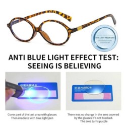 Y2K Retro ovális keretes szemüvegek Női Édes Cool szemüvegek Trendolvasó számítógép Anti Blue Light szemüvegek