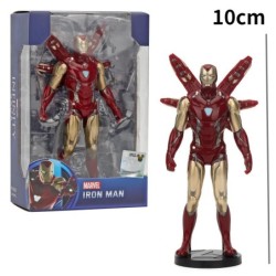 17 cm-es Marvel Spiderman Hulk Ironman Anime akciófigura játék karácsonyi ajándék pvc mozgatható ízületek világító modell játéko