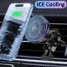15 W jéghűtő mágneses vezeték nélküli autós töltő gyorstöltő állomás iPhone 15 14 13 Pro Max MacSafe autós telefontartó állványh