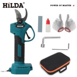HILDA kefe nélküli elektromos metszőolló 500 W Akkus elektromos kerti olló Gyümölcsfavágó Makita 18V Akkumulátorhoz