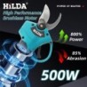 HILDA kefe nélküli elektromos metszőolló 500 W Akkus elektromos kerti olló Gyümölcsfavágó Makita 18V Akkumulátorhoz