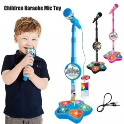 Gyermek Ringató mikrofon állvánnyal Karaoke Dal Hangszer Játékok Agytorna Oktatójáték Születésnapi Ajándék Lány Fiú