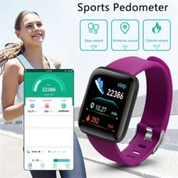 Okosóra 116Plus D13 Y68 Sport csuklópánt futó fitnesz monitor, pulzusmérő üzenet, emlékeztető férfi okosóra női óra