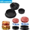 ABS Hamburger Prés Húsos Pite prés Töltött burgerforma Készítő sütőpapíros béléssel Pogácsás tészta Szerszámok Grill Konyhai Kie