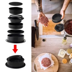 ABS Hamburger Prés Húsos Pite prés Töltött burgerforma Készítő sütőpapíros béléssel Pogácsás tészta Szerszámok Grill Konyhai Kie