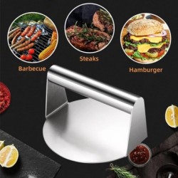 Rozsdamentes acél Smash Burger Press Hamburger Pogácsák Húsnyomó Kör alakú húsprésforma Deli Meats konyhai kiegészítőkhöz